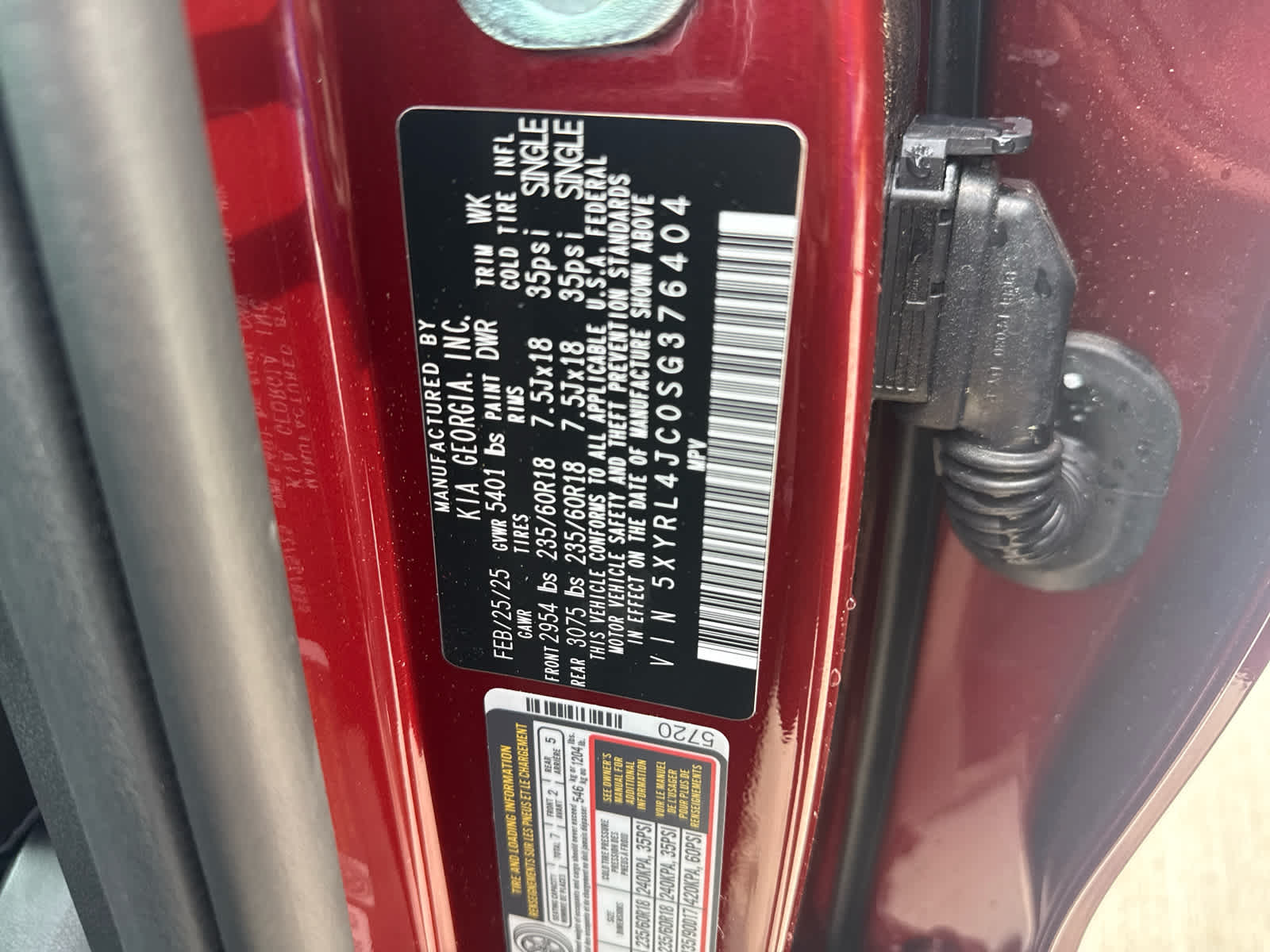 2025 Kia Sorento S FWD