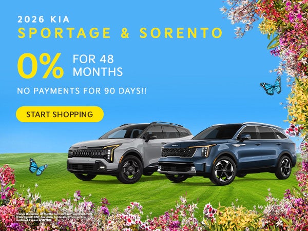 2026 KIA Sportage and 2026 KIA Sorento Offer