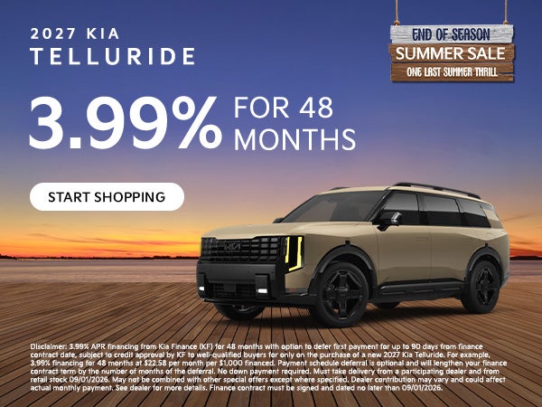 2027 KIA TELLURIDE OFFER