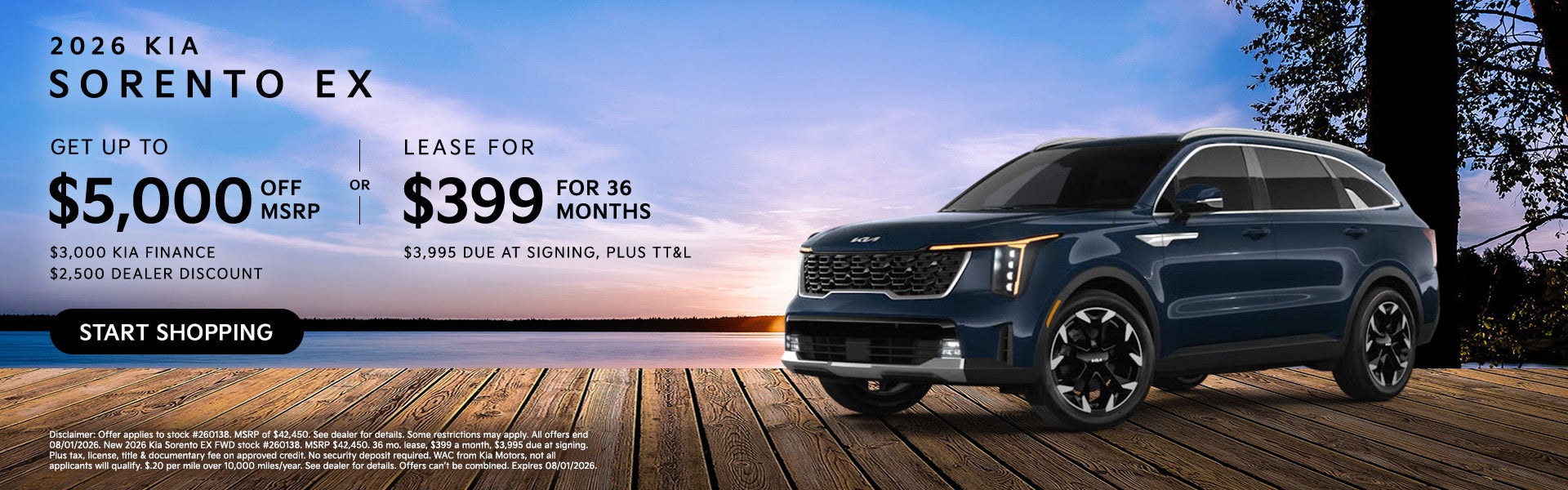 2026 Kia Sorento EX Offer
