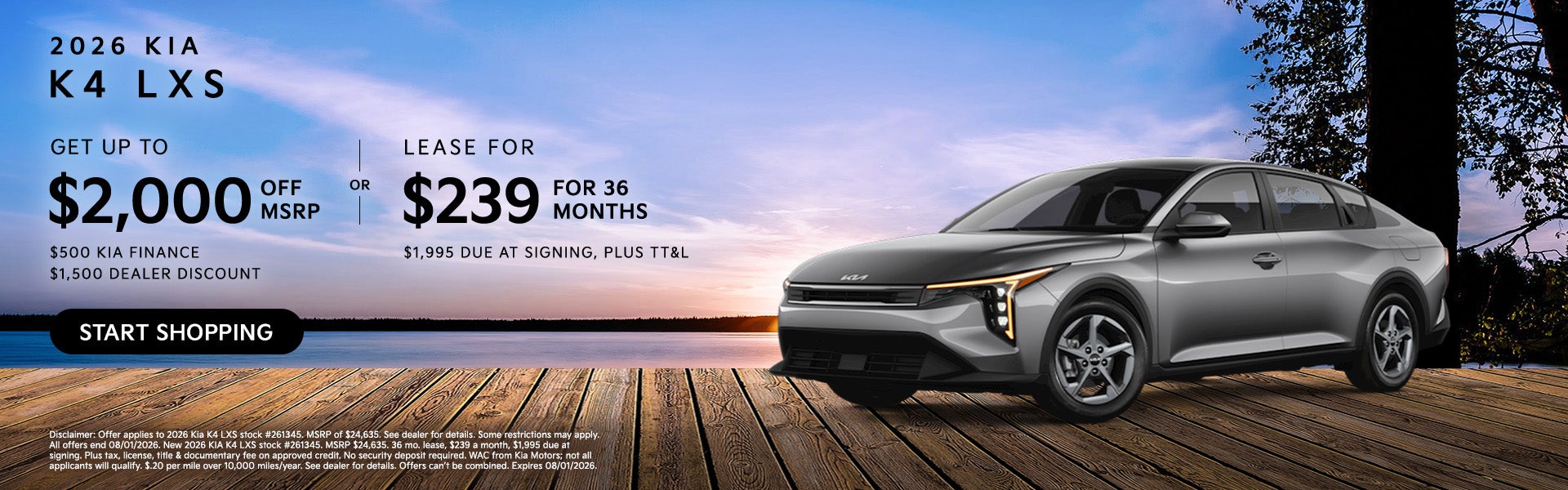 2026 Kia K4 LXS Offer