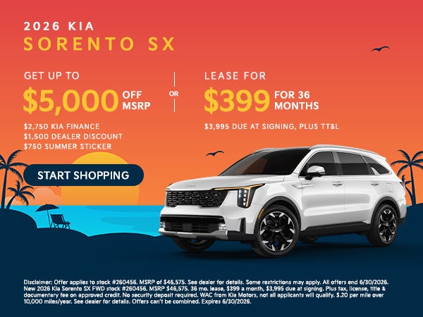 2026 Kia Sorento SX Offer