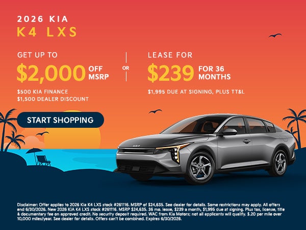2026 Kia K4 LXS Offer