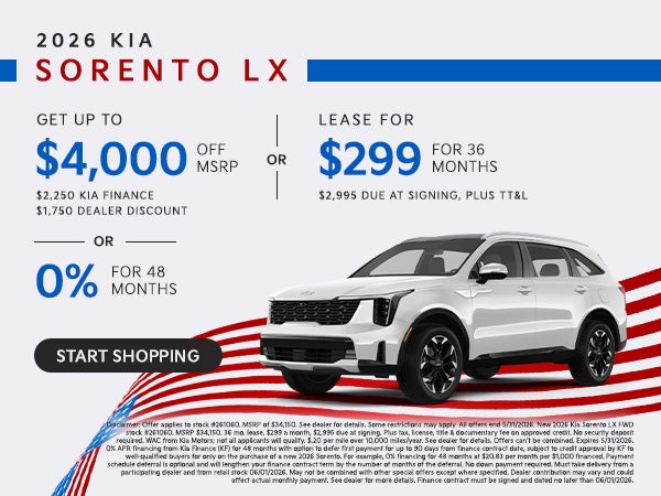 2026 Kia Sorento LX Offer