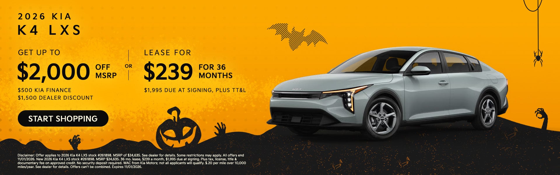 2026 Kia K4 LXS Offer