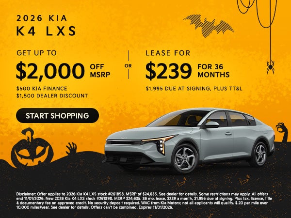 2026 Kia K4 LXS Offer