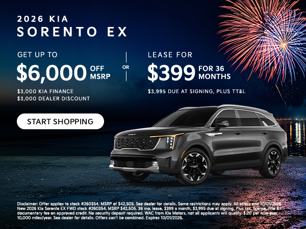 2026 Kia Sorento EX Offer