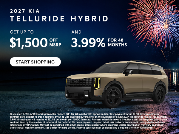 2027 KIA TELLURIDE OFFER